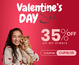 Valentines day sale 35% off